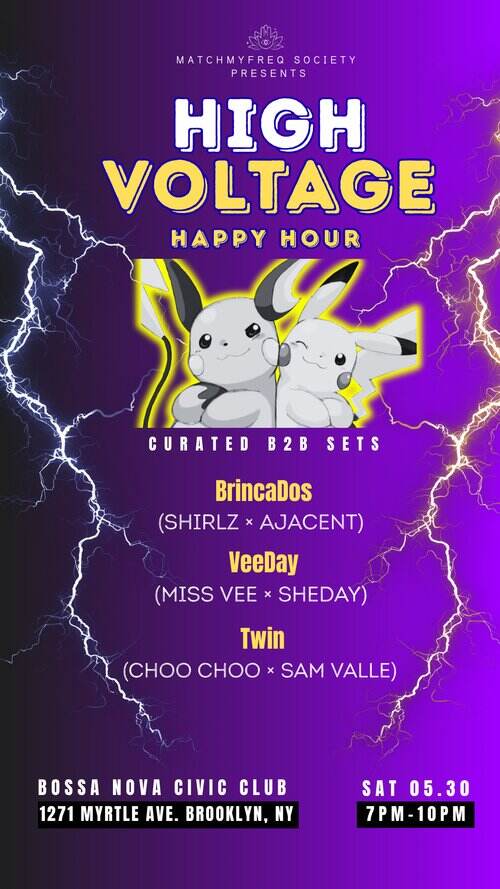 Happy Hour: High Voltage flyer